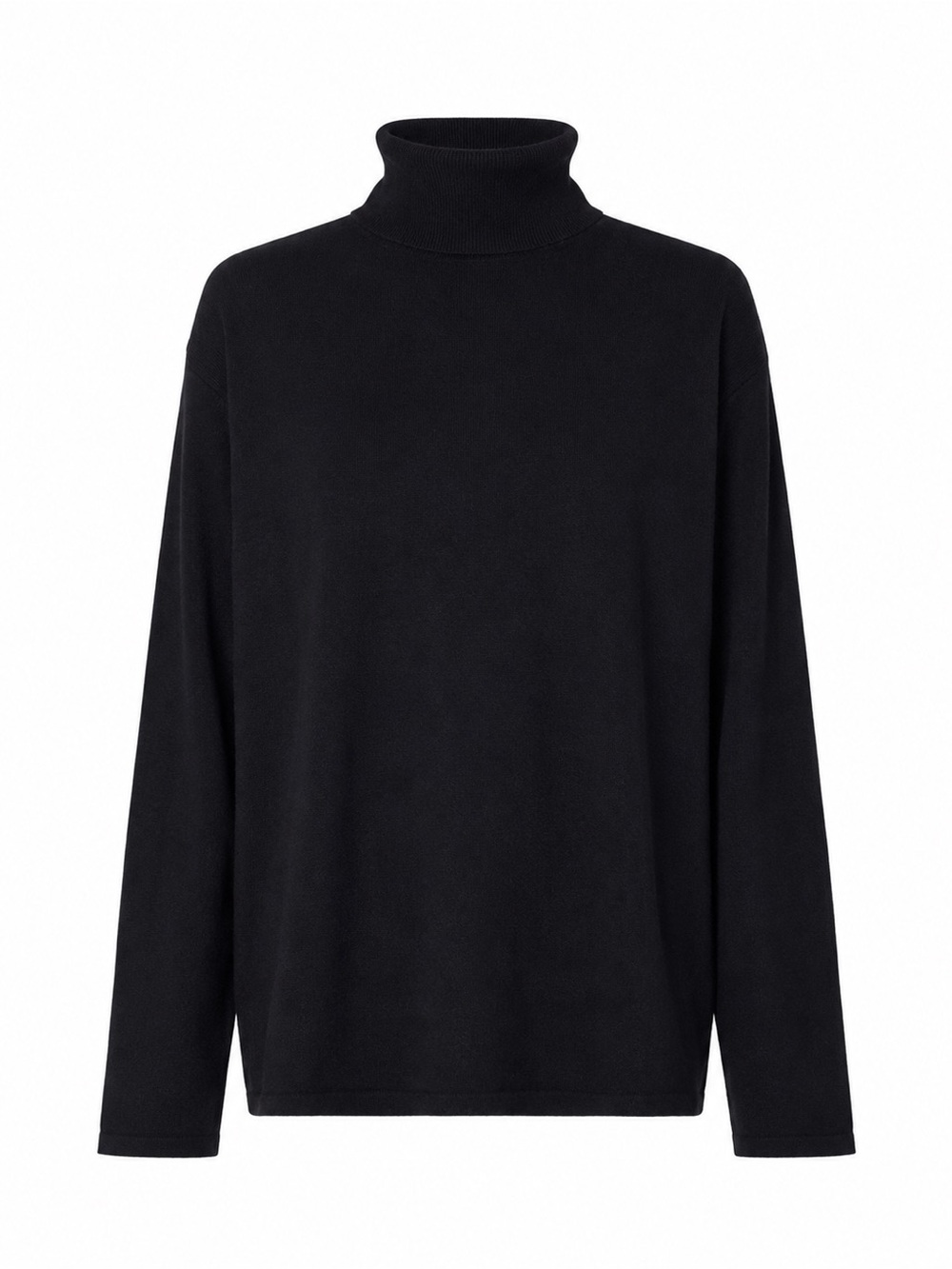 TSE Black Cashmere Turtleneck Sweater